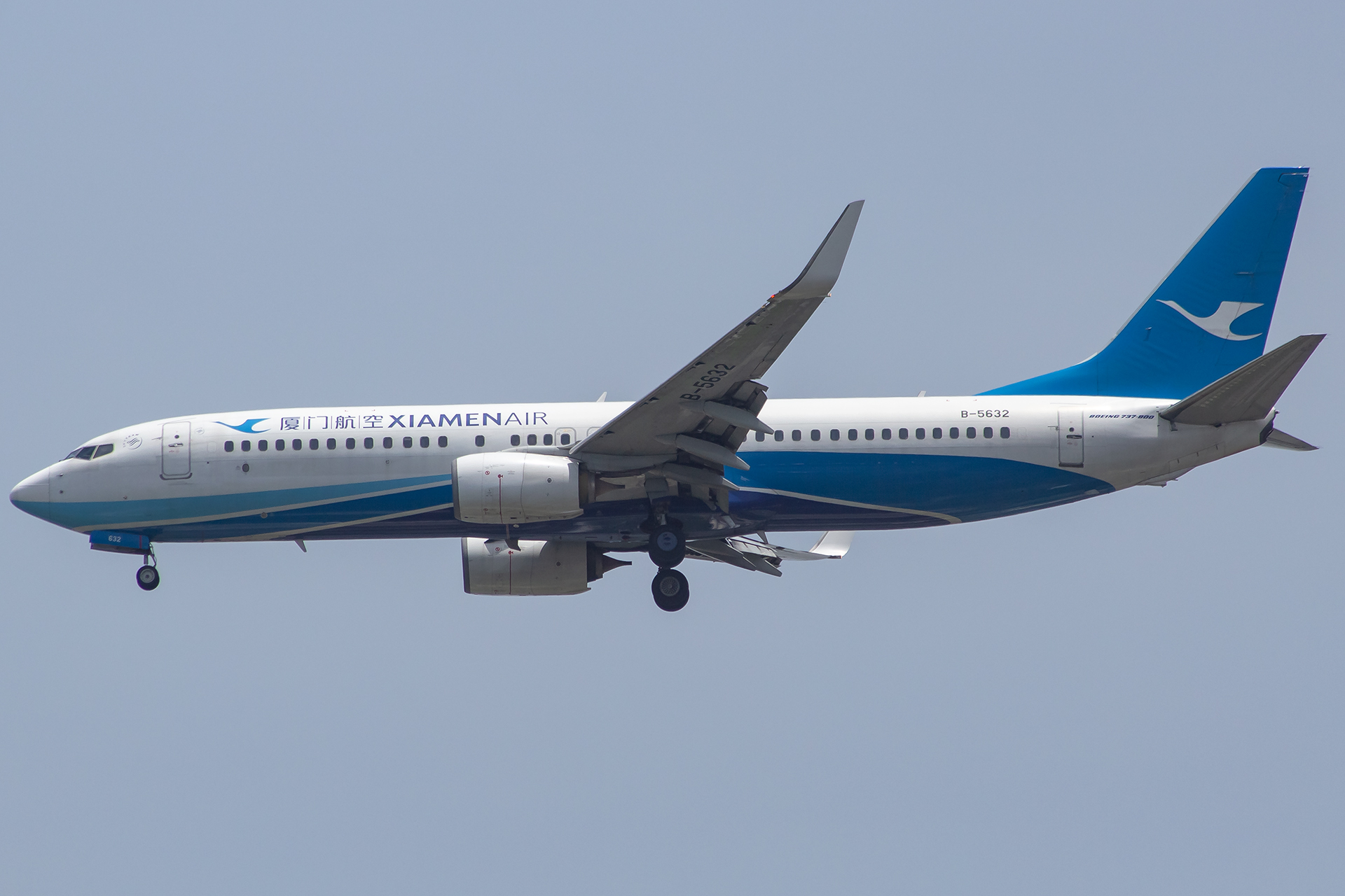 B-5632/B5632 Xiamen Airlines Boeing 737 NG Airframe Information - AVSpotters.com