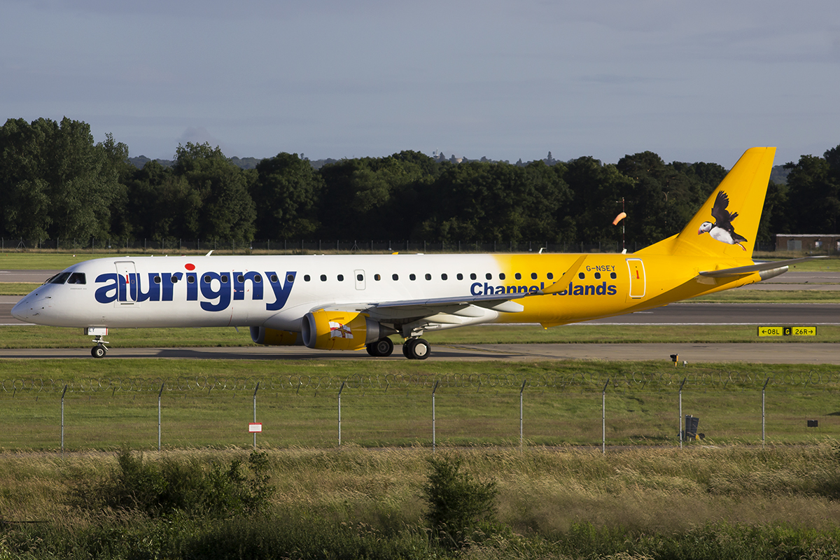 G-NSEY/GNSEY Aurigny Air Services Embraer ERJ-195 Airframe Information - AVSpotters.com