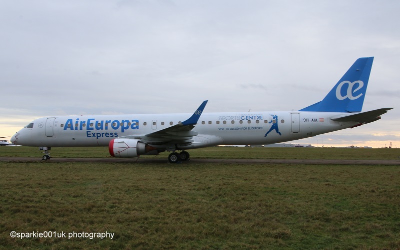 9H-AIA/9HAIA Regional One Inc Embraer ERJ-195LR Photo by sparkie001uk - AVSpotters.com