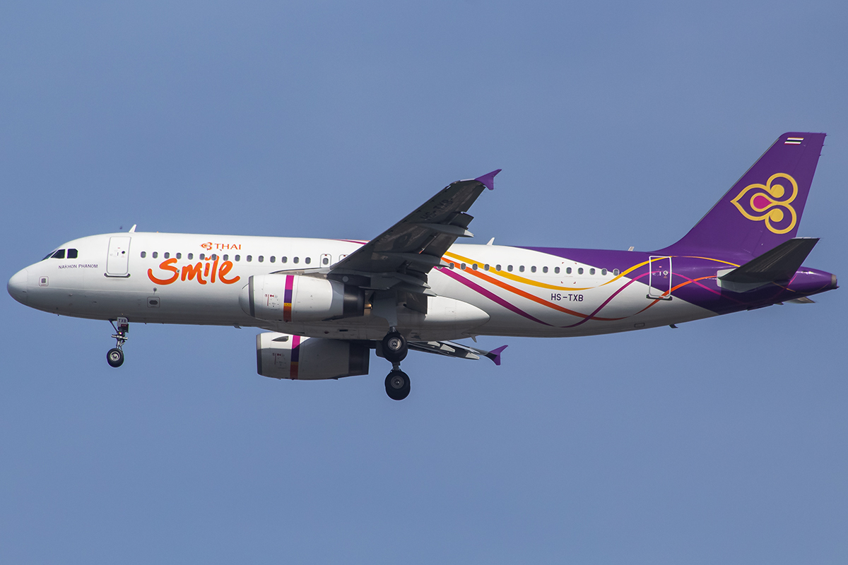HS-TXB/HSTXB Thai Smile Airlines Airbus A320 Airframe Information - AVSpotters.com