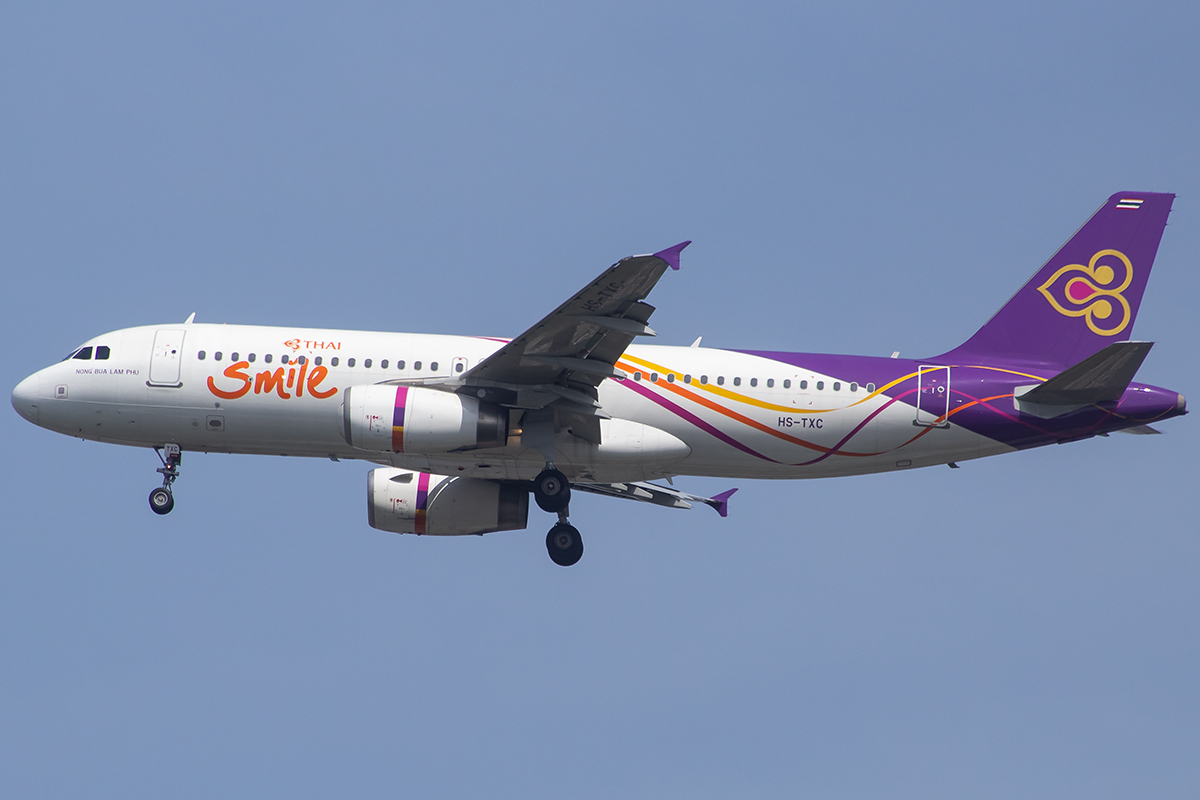 HS-TXC/HSTXC Thai Smile Airlines Airbus A320 Airframe Information - AVSpotters.com