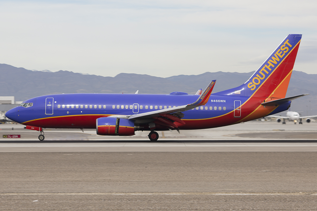 N466WN/N466WN Southwest Airlines Boeing 737-7H4(WL) Photo by JLRAviation - AVSpotters.com