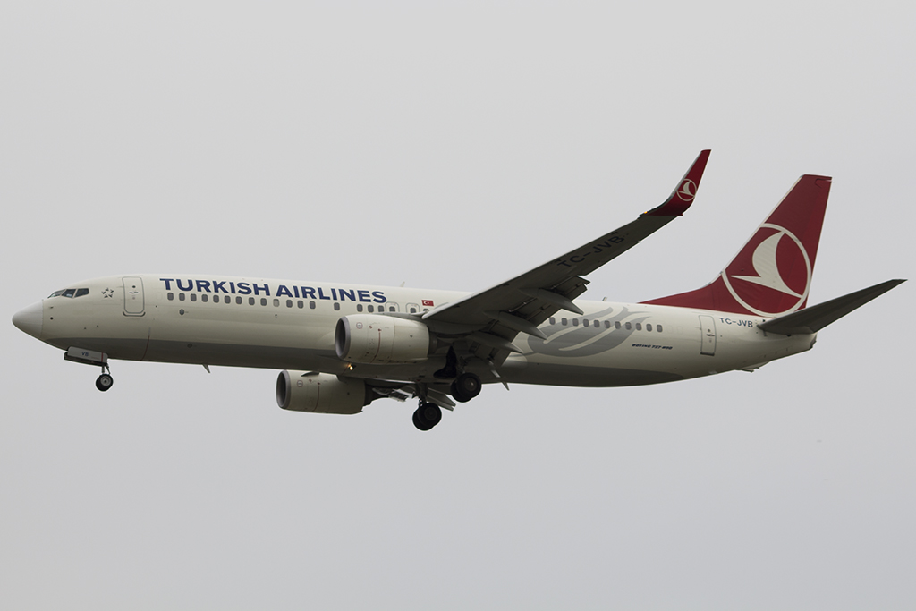 TC-JVB/TCJVB THY Turkish Airlines Boeing 737 NG Airframe Information - AVSpotters.com