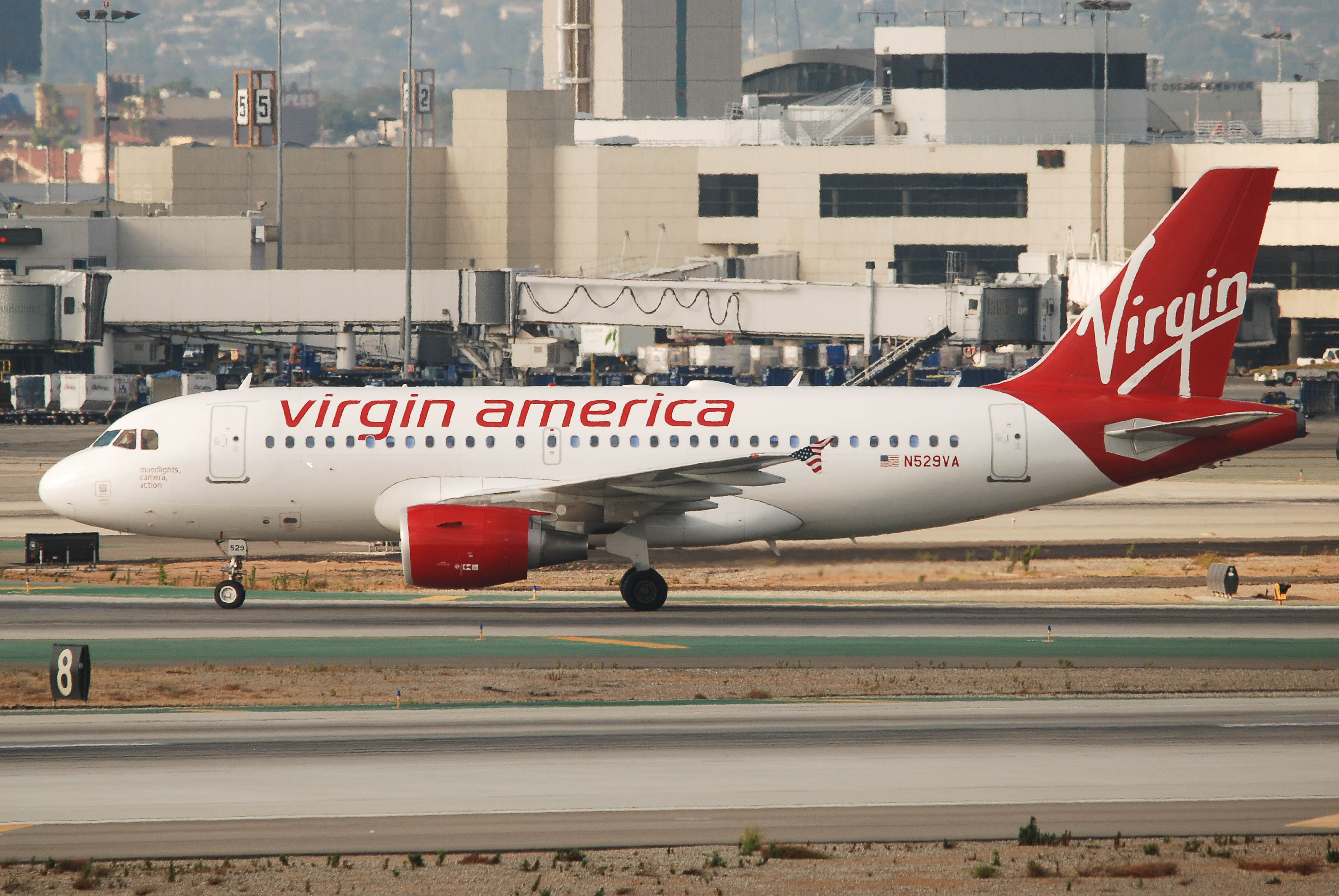 N529VA/N529VA Virgin America Airlines Airbus A319-115 Photo by colinw - AVSpotters.com