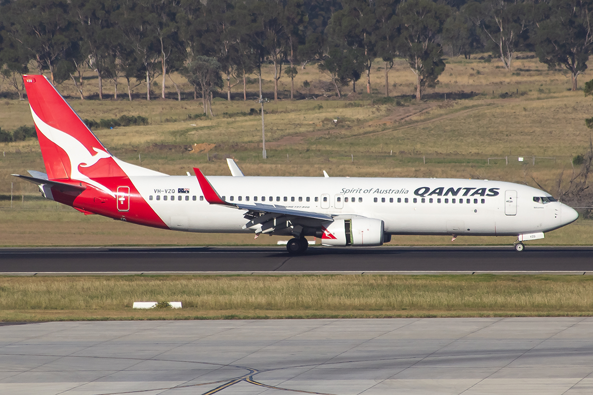 VH-VZQ/VHVZQ Qantas Boeing 737 NG Airframe Information - AVSpotters.com