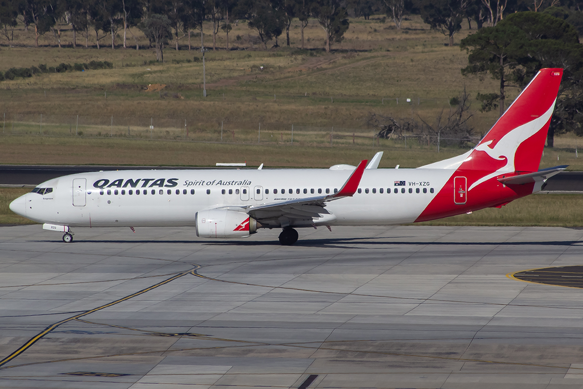 VH-XZG/VHXZG Qantas Boeing 737 NG Airframe Information - AVSpotters.com