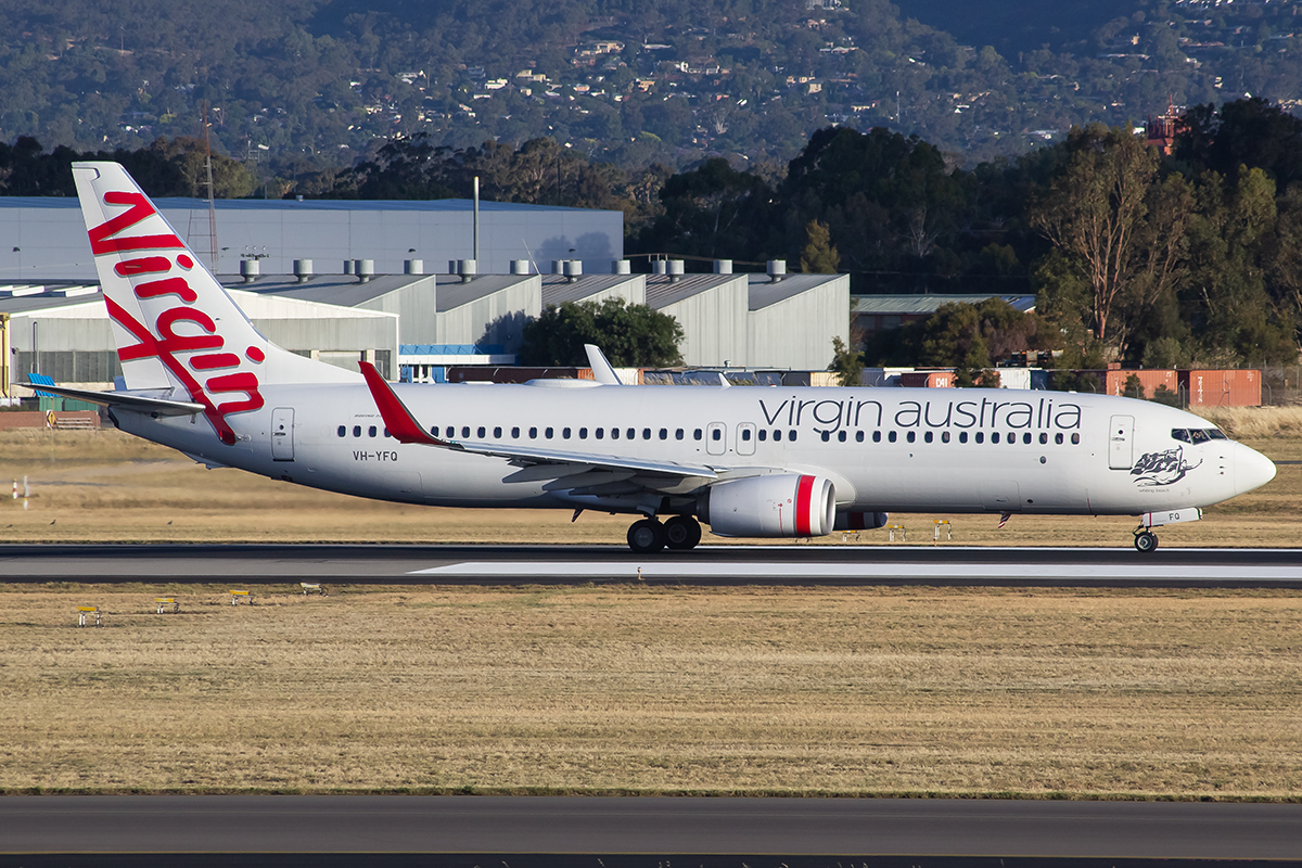 VH-YFQ/VHYFQ Virgin Australia Airlines Boeing 737-8FE(WL) Photo by JLRAviation - AVSpotters.com