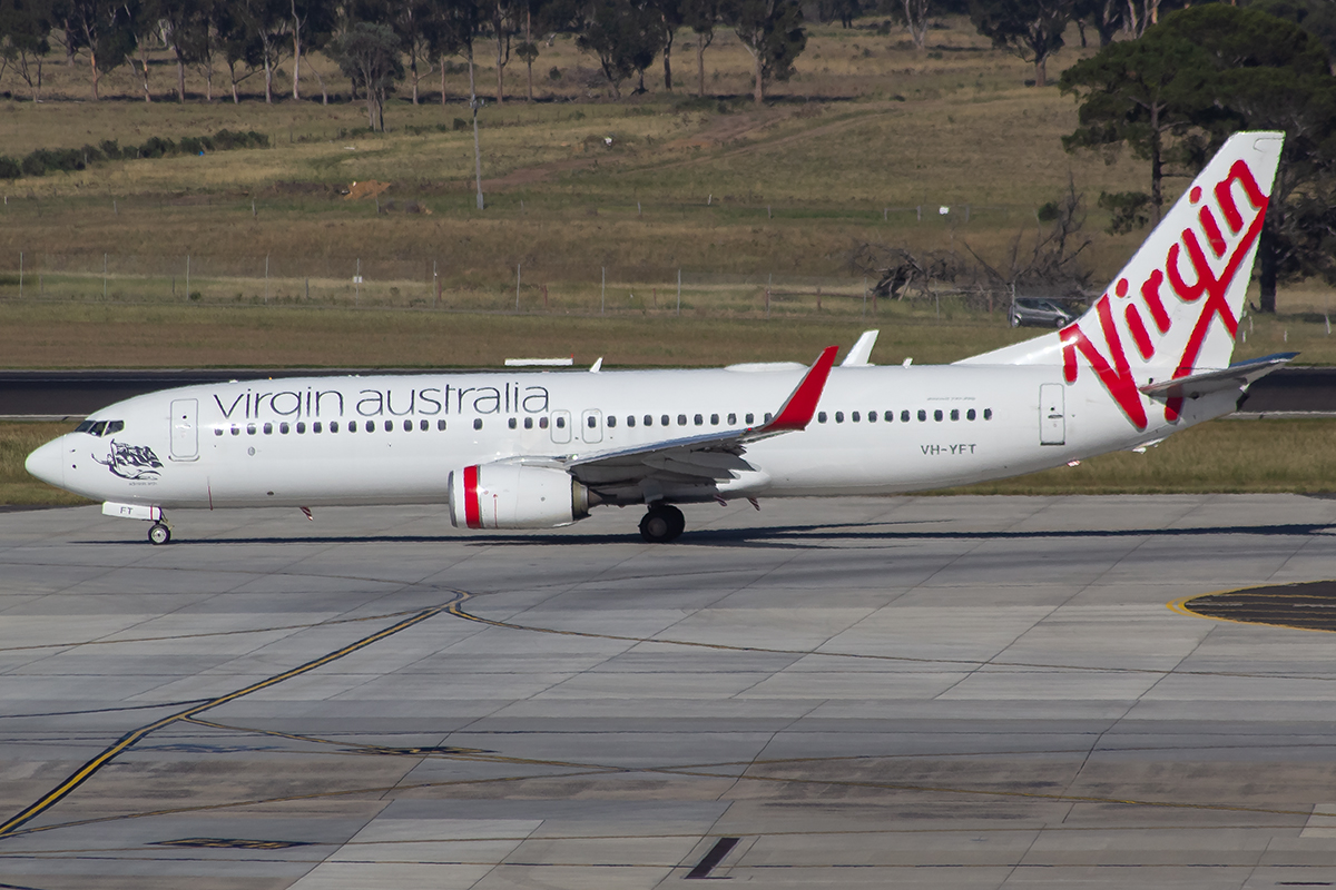 VH-YFT/VHYFT Virgin Australia Airlines Boeing 737-8FE(WL) Photo by JLRAviation - AVSpotters.com