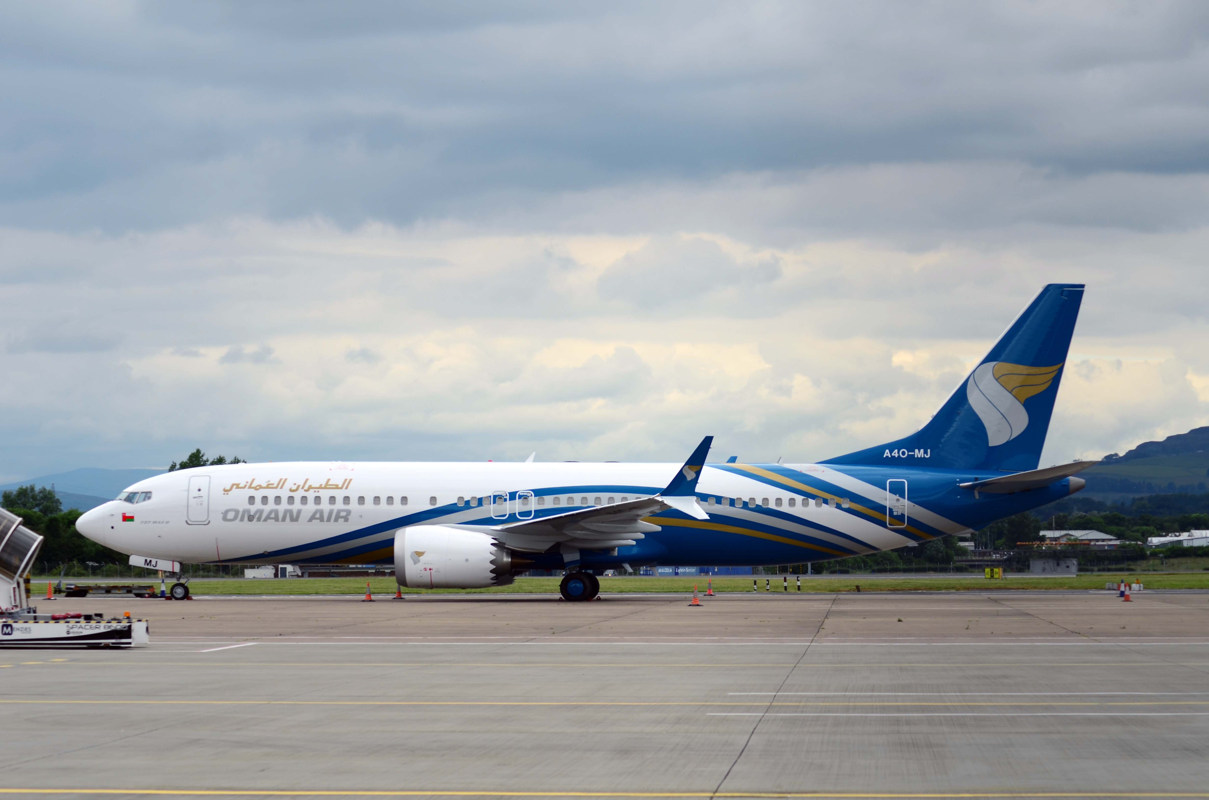 A4O-MJ/A4OMJ Oman Air Boeing 737-MAX8 Photo by FlyDroo - AVSpotters.com