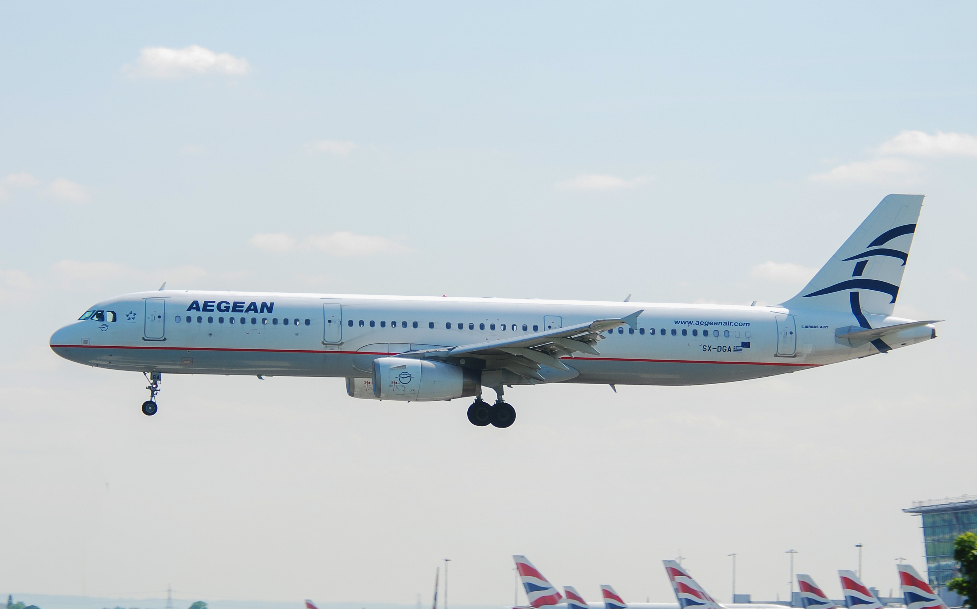 SX-DGA/SXDGA Aegean Airlines Airbus A321 Airframe Information - AVSpotters.com