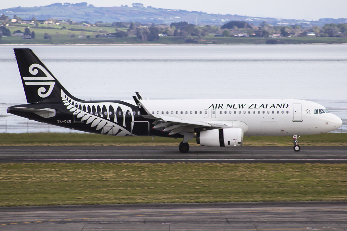 ZK-OXE/ZKOXE Air New Zealand Airbus A320 Airframe Information - AVSpotters.com
