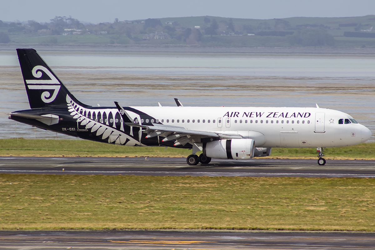 ZK-OXI/ZKOXI Air New Zealand Airbus A320 Airframe Information - AVSpotters.com