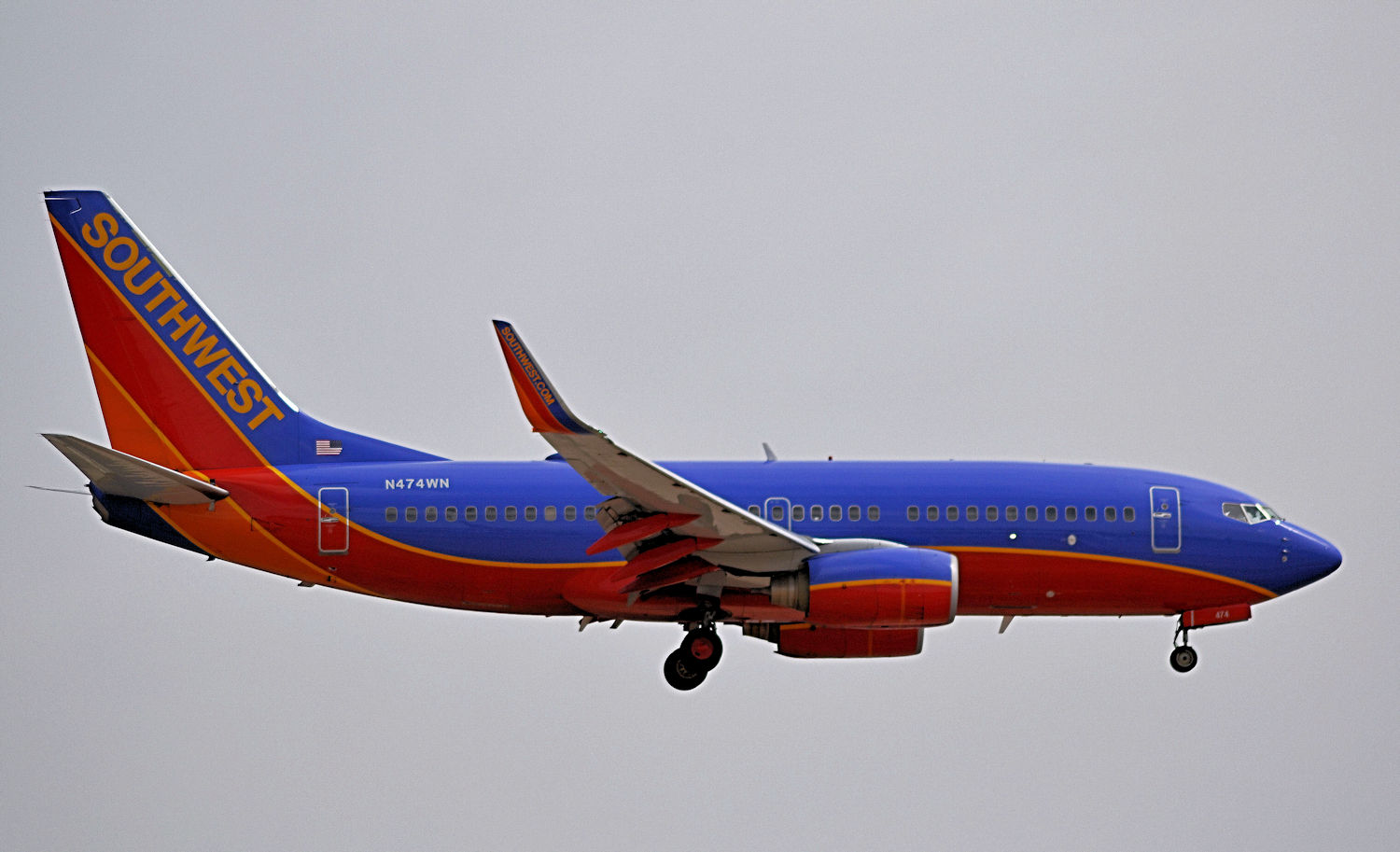 N474WN/N474WN Southwest Airlines Boeing 737-7H4(WL) Photo by Warthog1 - AVSpotters.com