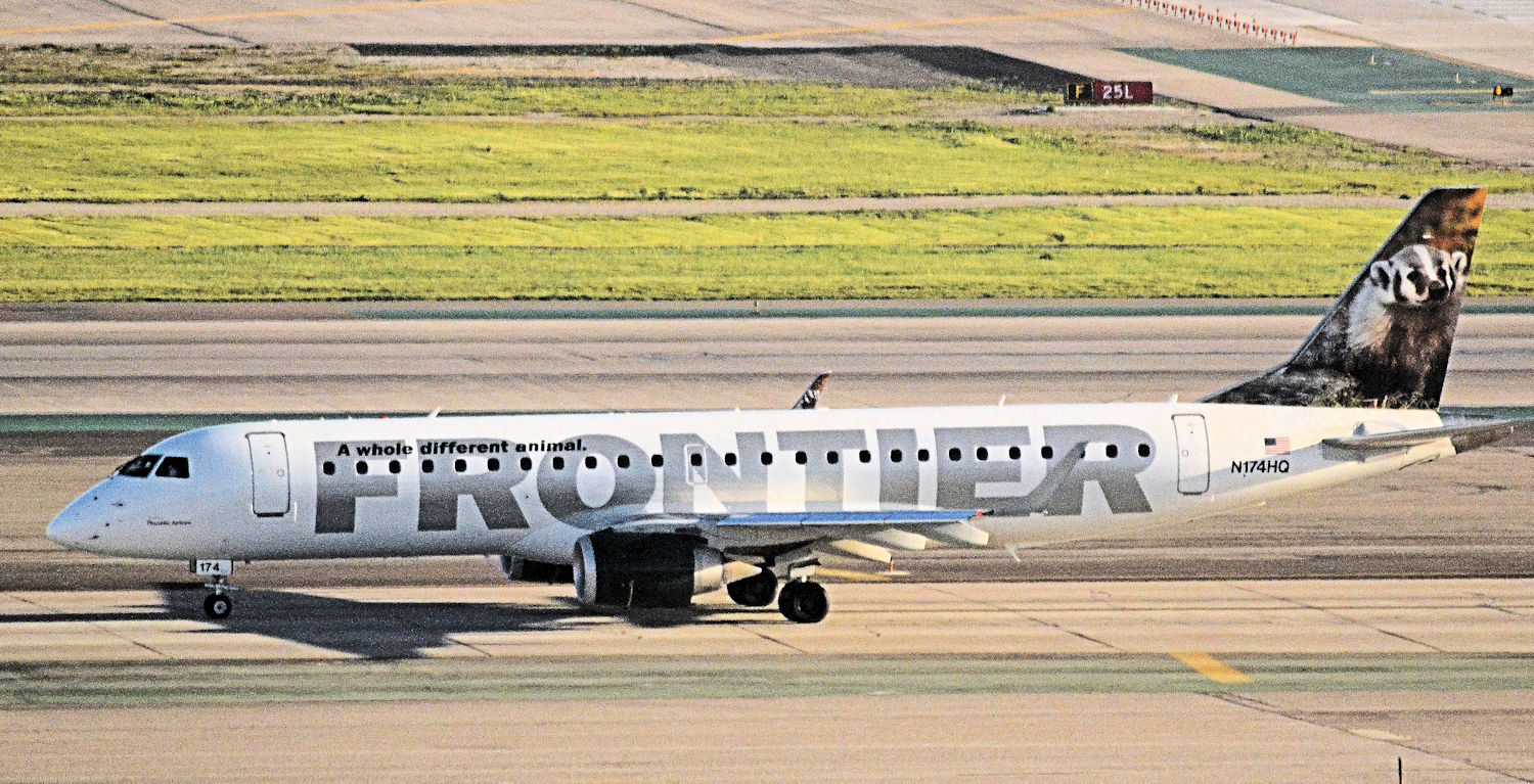 N174HQ/N174HQ Frontier Airlines Embraer ERJ-190IGW Photo by Warthog1 - AVSpotters.com