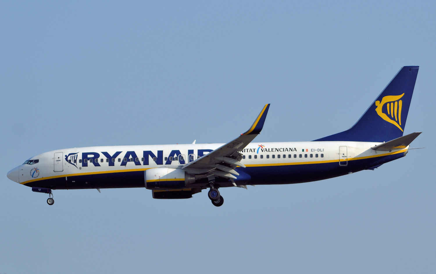 EI-DLI/EIDLI Ryanair Boeing 737 NG Airframe Information - AVSpotters.com