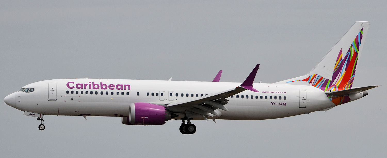 9Y-JAM/9YJAM Caribbean Airlines Boeing 737-MAX8 Photo by Warthog1 - AVSpotters.com