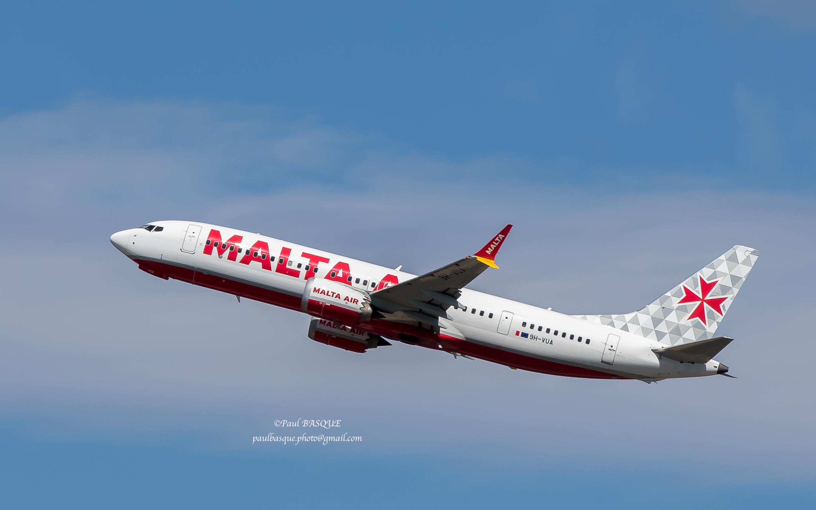 9H-VUA/9HVUA Malta Air Boeing 737-MAX200 Photo by Erazkiel - AVSpotters.com