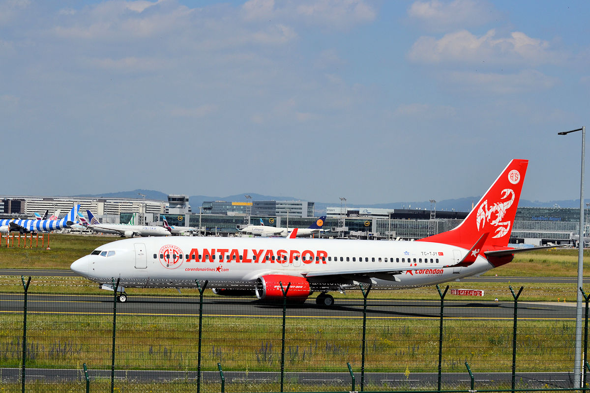 TC-TJY/TCTJY Corendon Airlines Boeing 737-8AS(WL) Photo by Warthog1 - AVSpotters.com