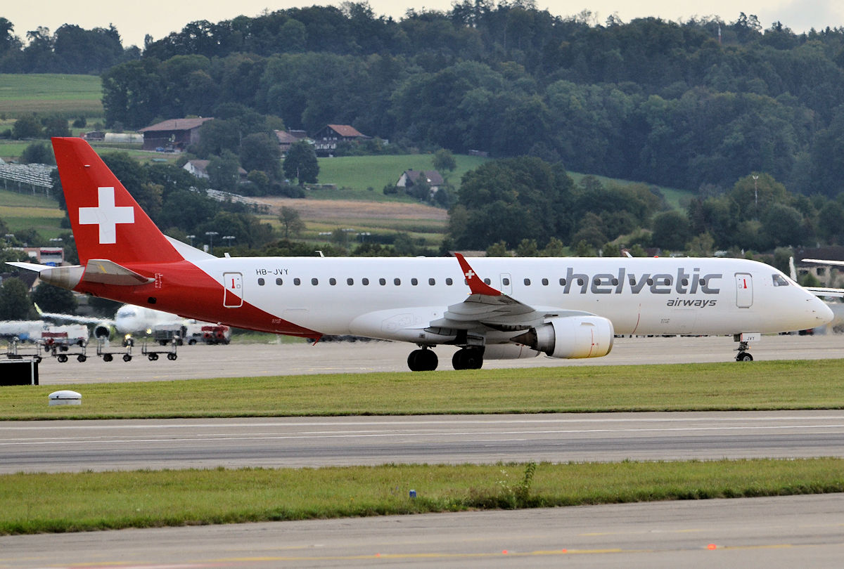 HB-JVY/HBJVY Helvetic Airways Embraer ERJ-190STD Photo by Warthog1 - AVSpotters.com